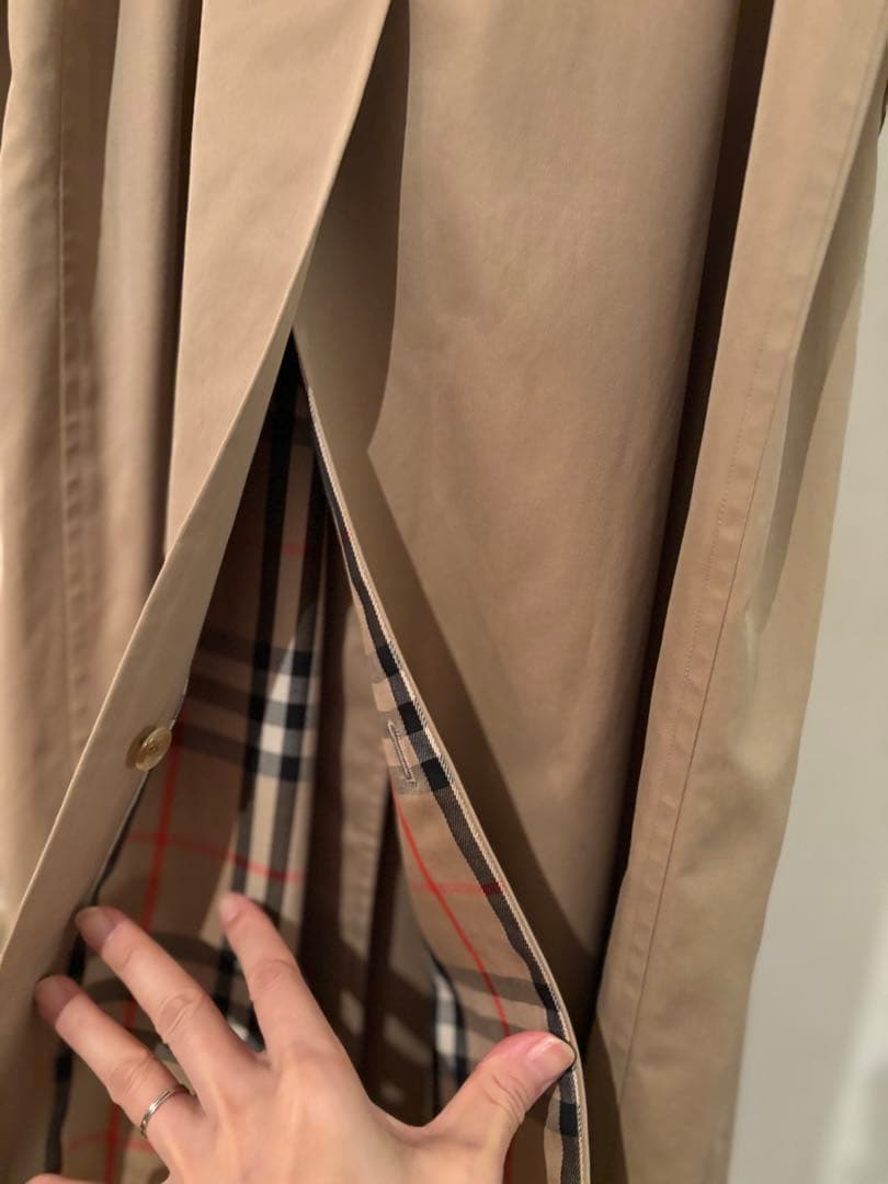 クリーニング済み　Burberrys ステンカラーコート ノバチェック