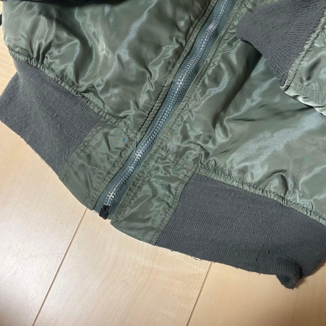 90sアルファインダストリーズ MA-1フライトジャケット USA製 ALPHA