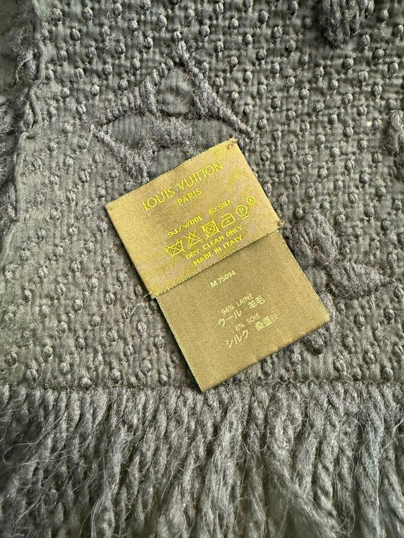 Louis Vuitton ネイビー マフラー