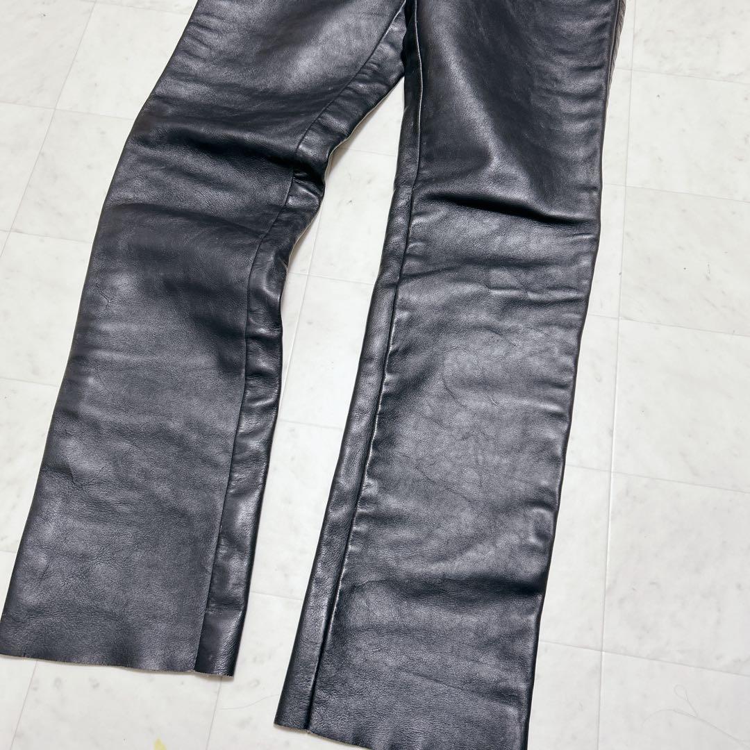 バンソン ライディングパンツ　 USA製 カウハイド 牛革　W30　ブラック