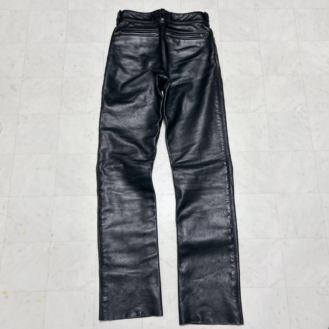 バンソン ライディングパンツ　 USA製 カウハイド 牛革　W30　ブラック