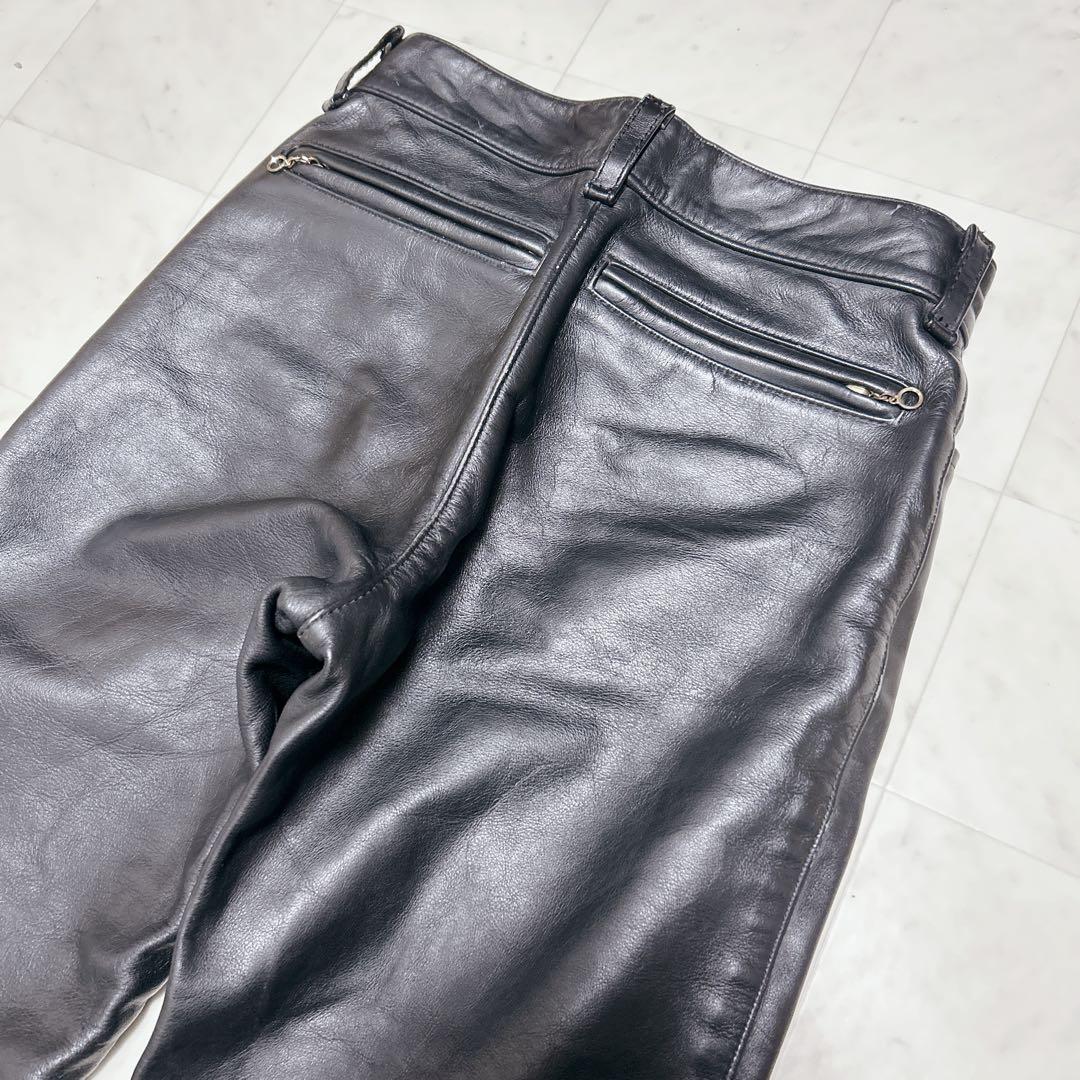 バンソン ライディングパンツ　 USA製 カウハイド 牛革　W30　ブラック