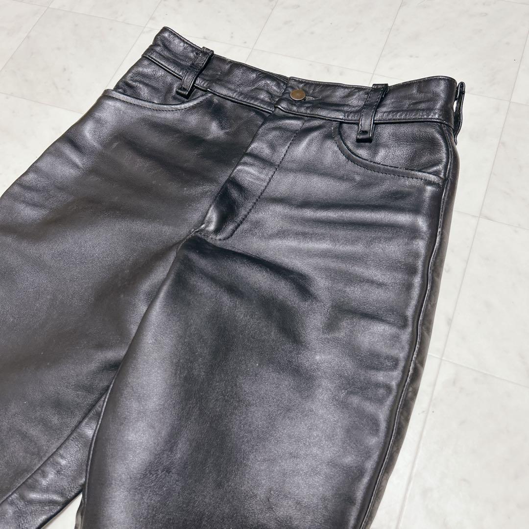バンソン ライディングパンツ　 USA製 カウハイド 牛革　W30　ブラック