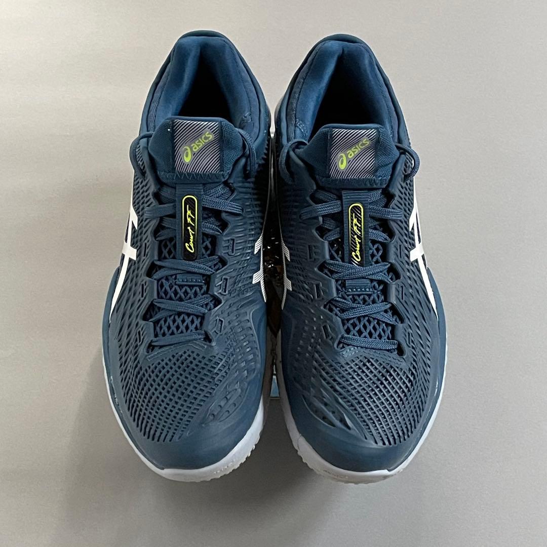 ASICS COURT FF3ネイビー テニスシューズ オムニ　クレー