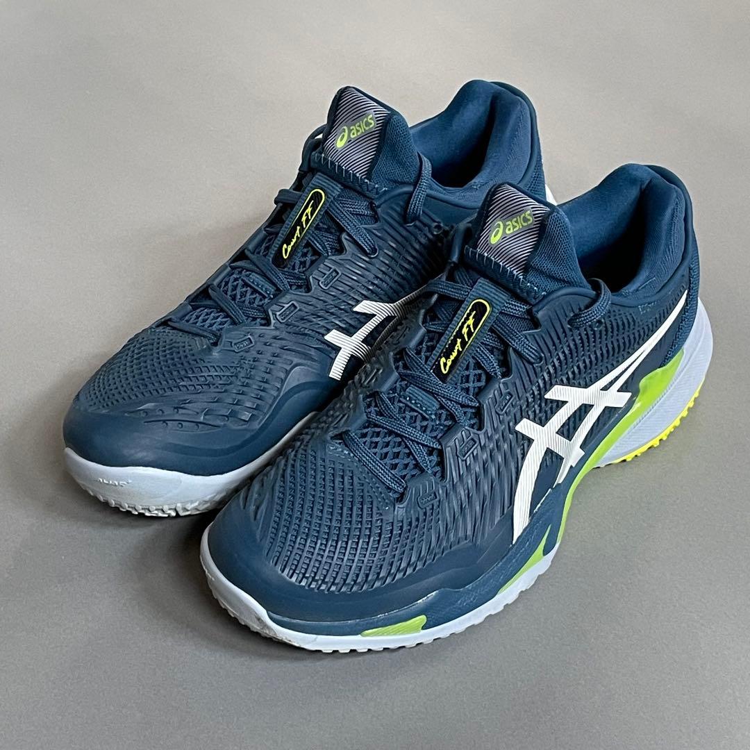 ASICS COURT FF3ネイビー テニスシューズ オムニ　クレー