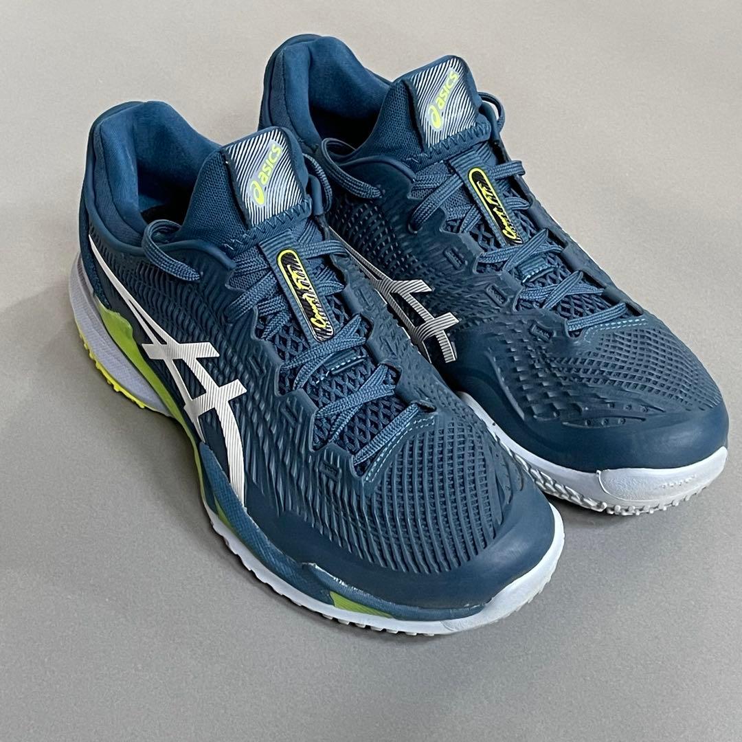 ASICS COURT FF3ネイビー テニスシューズ オムニ　クレー