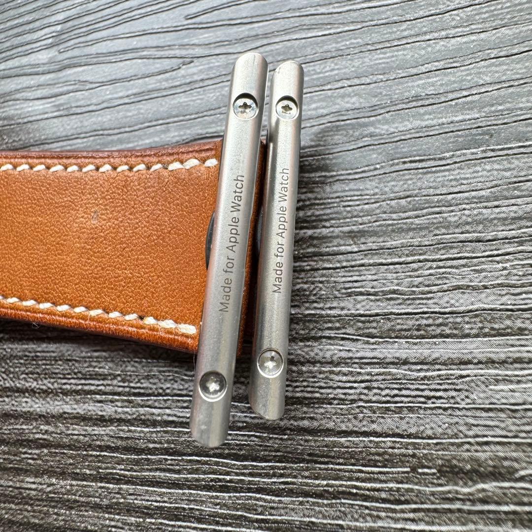 2830 ほぼ未使用Apple Watch エルメス　ブラウン　ドゥブルトゥール