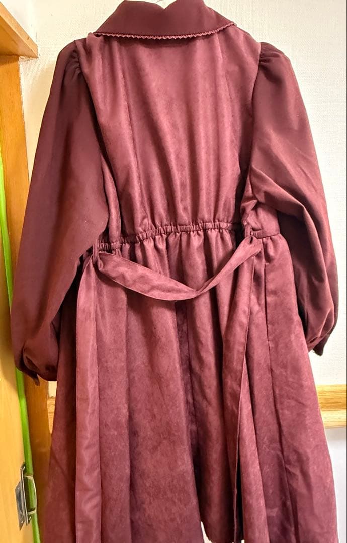 新品　くる実 ノエル・ド・メモワール ワンピース 5L しまむら　ワインレッド