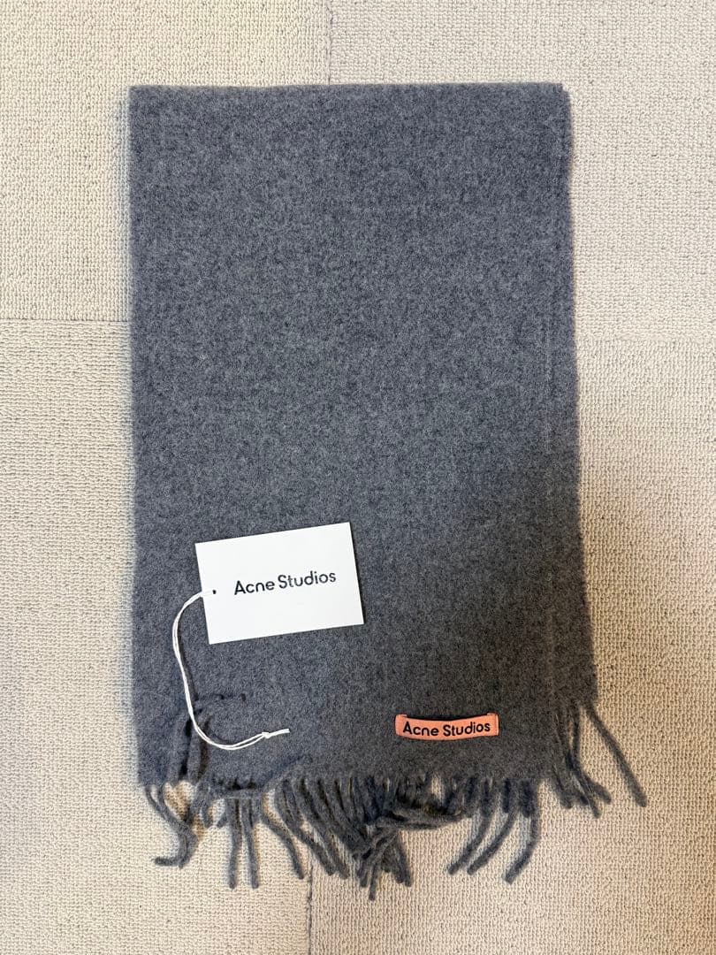 Acne Studios フリンジウールスカーフ-スキニー-