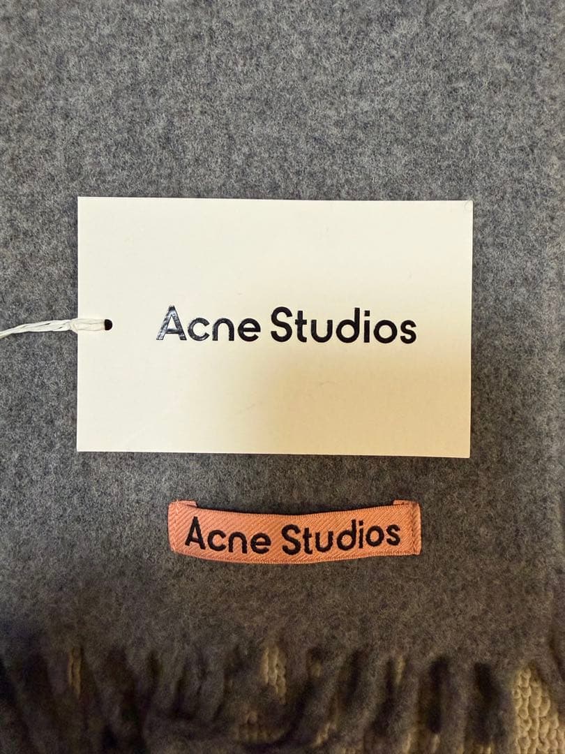 Acne Studios フリンジウールスカーフ-スキニー-