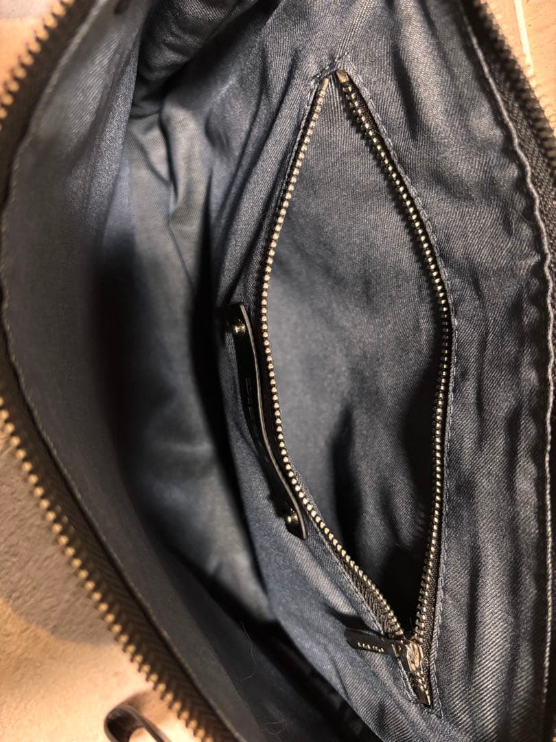 DIESEL デニム フリル クラッチバッグ