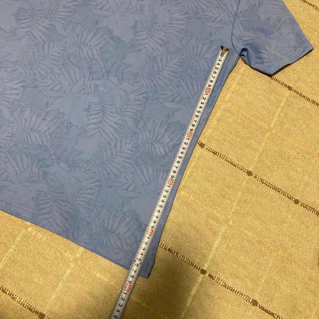 BRIEFING ポロシャツ XL ライトブルー 葉柄