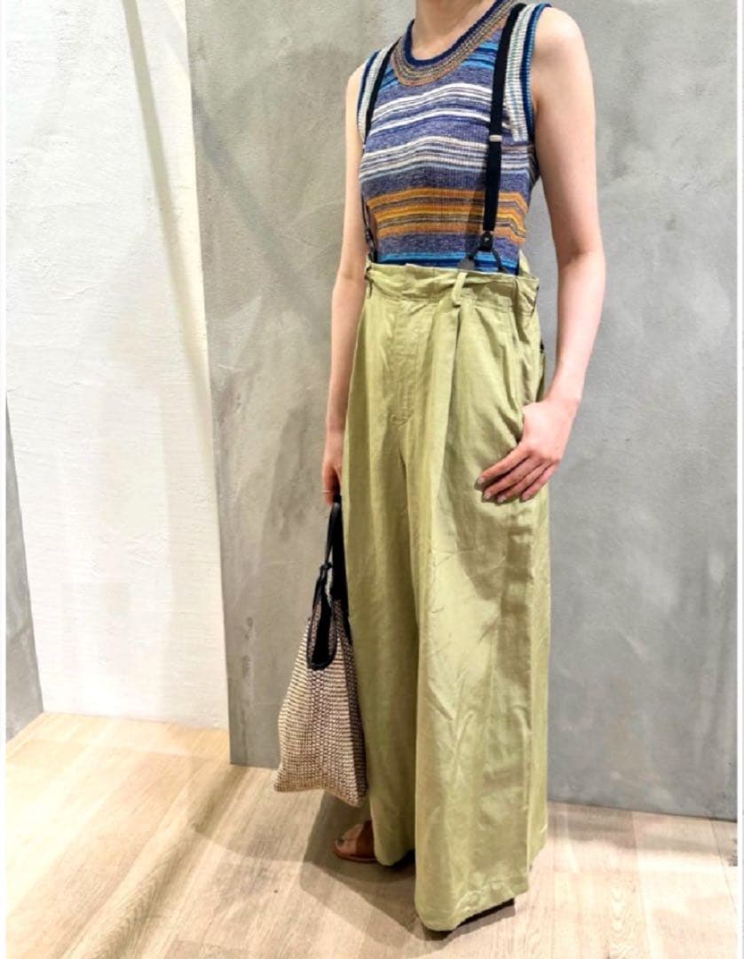 【新品】CURRENTAGE Spick and Span別注サスペンダーパンツ