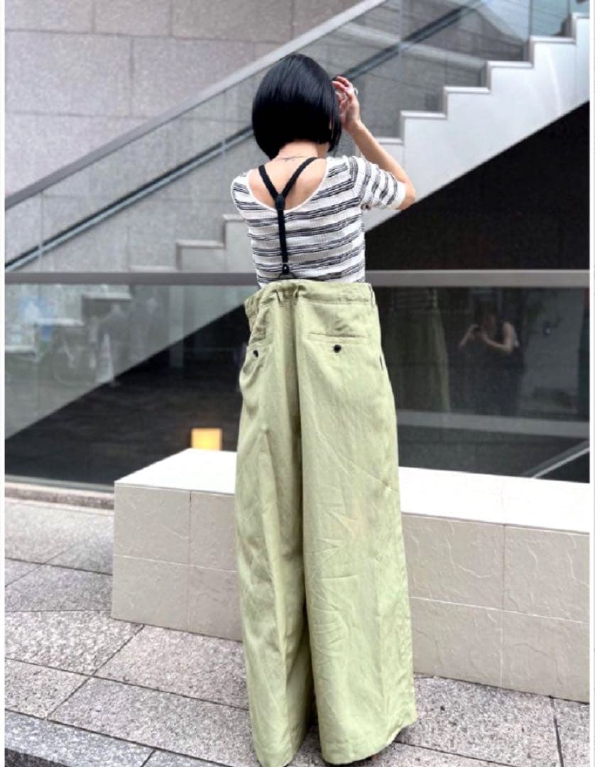 【新品】CURRENTAGE Spick and Span別注サスペンダーパンツ