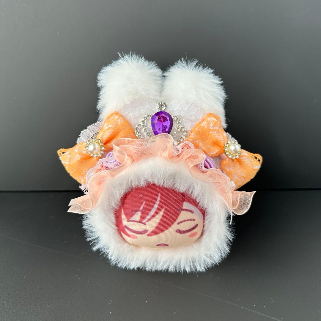 まんじゅう　着ぐるみ　ぬい服　白　水色　オレンジ　ラベンダー　うさぎ　ねこ　くま