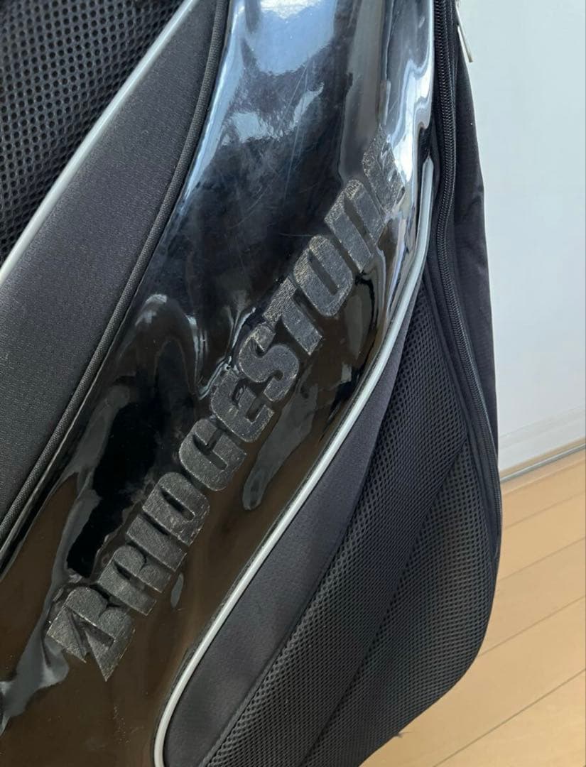 ブリヂストン　ゴルフバッグ　キャディバッグ　ブラックエナメル　送料無料　シンプル