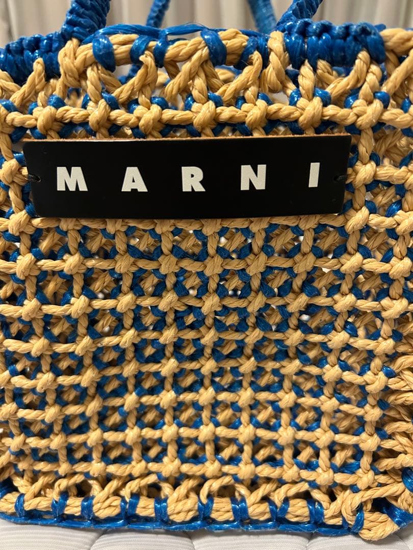 MARNI MARKET JURTA BAG ライトブルー