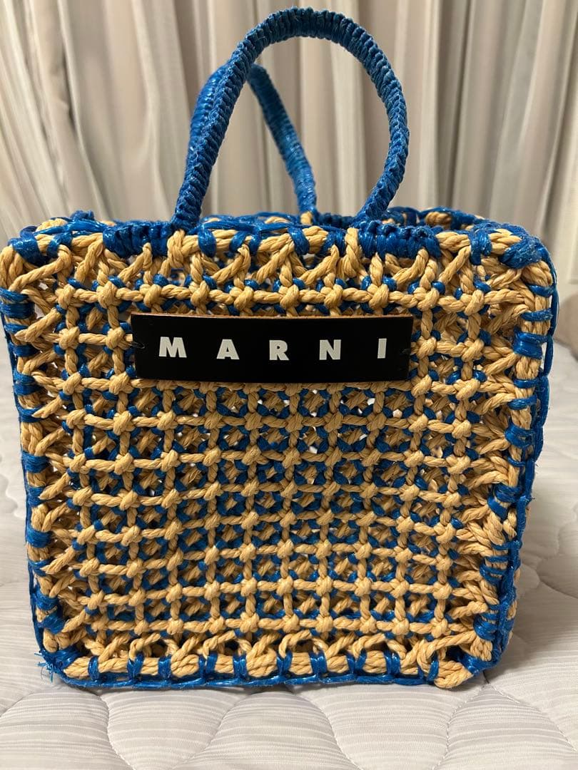 MARNI MARKET JURTA BAG ライトブルー