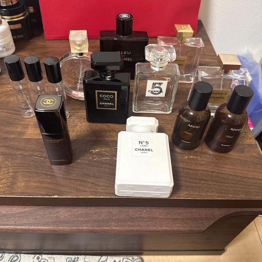 CHANEL 香水空き瓶6個　空き箱1個　イソップ空き瓶2個