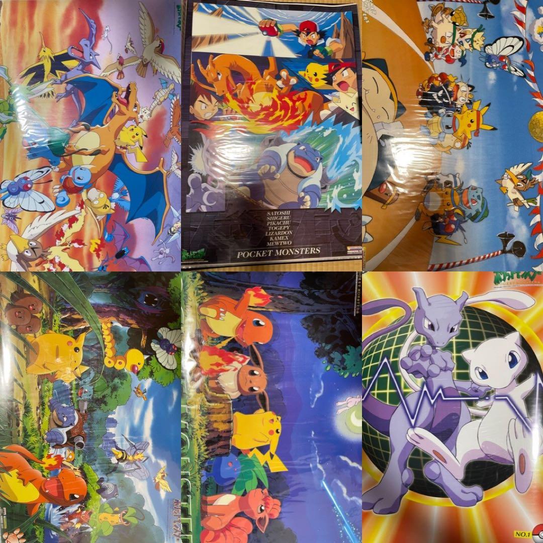 ポケットモンスター　バンプレ　ポスター　ポケモン　6枚セット