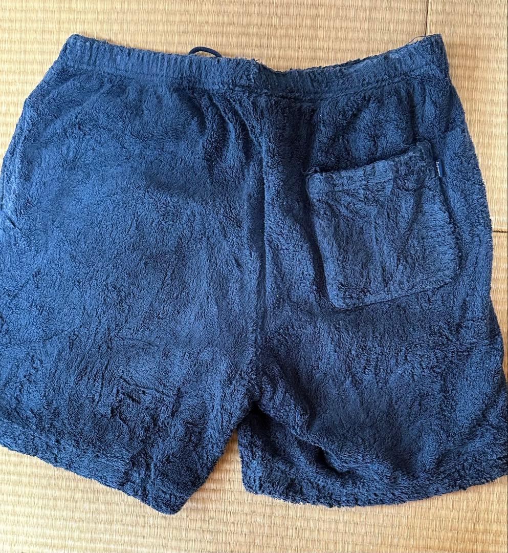 Supreme ネイビー ショートパンツ　パイル地　タオル地　シュプリーム