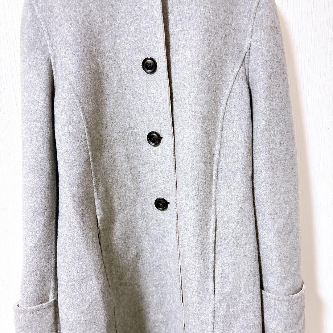 DAKS ダックス　カシミヤ100% リバーコート　ステンカラー　ダブルフェイス