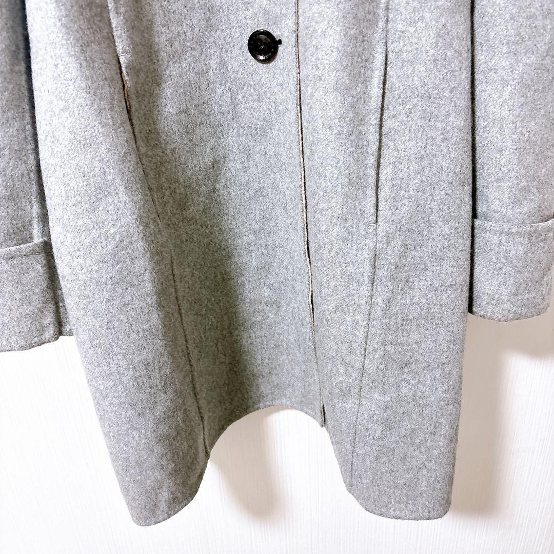 DAKS ダックス　カシミヤ100% リバーコート　ステンカラー　ダブルフェイス