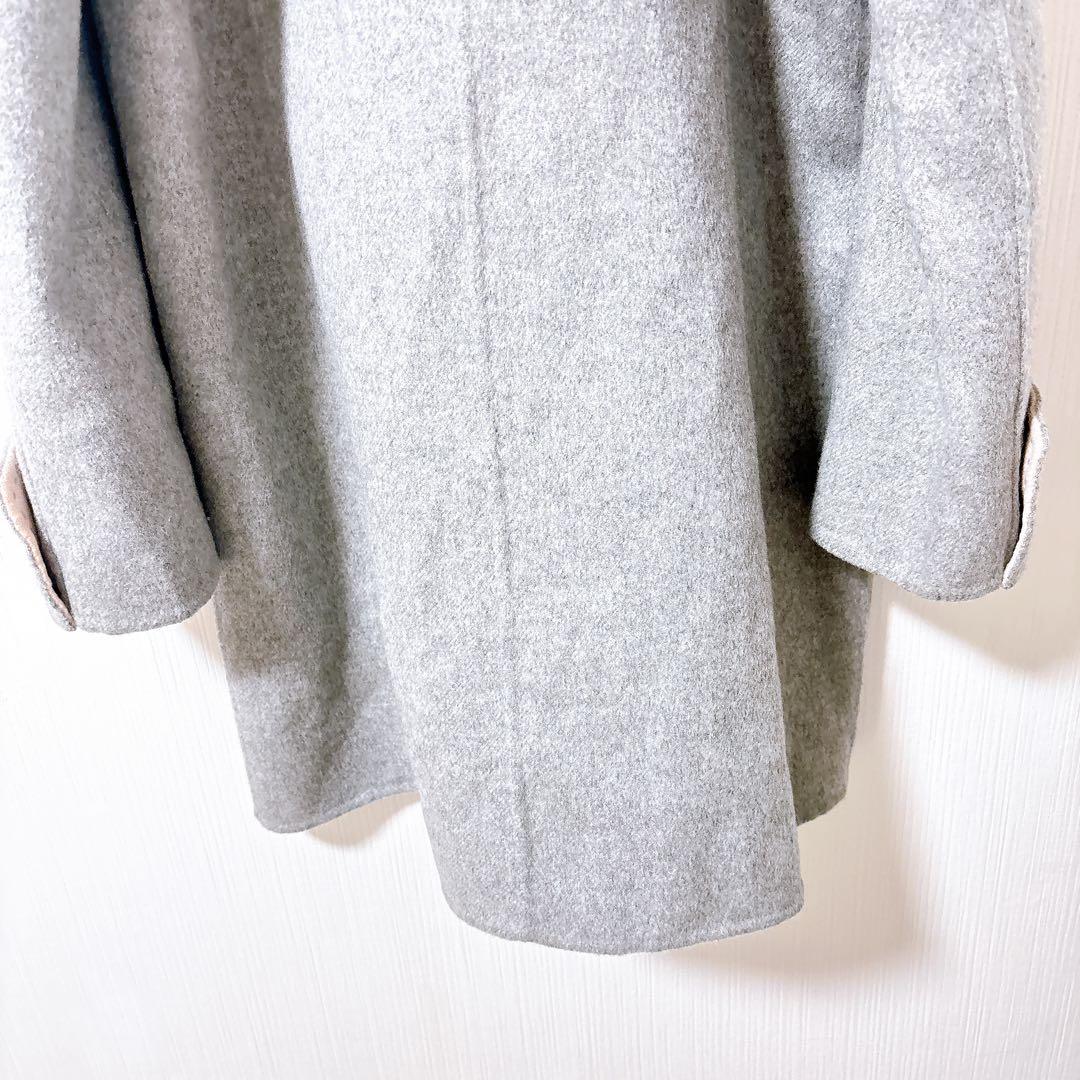 DAKS ダックス　カシミヤ100% リバーコート　ステンカラー　ダブルフェイス