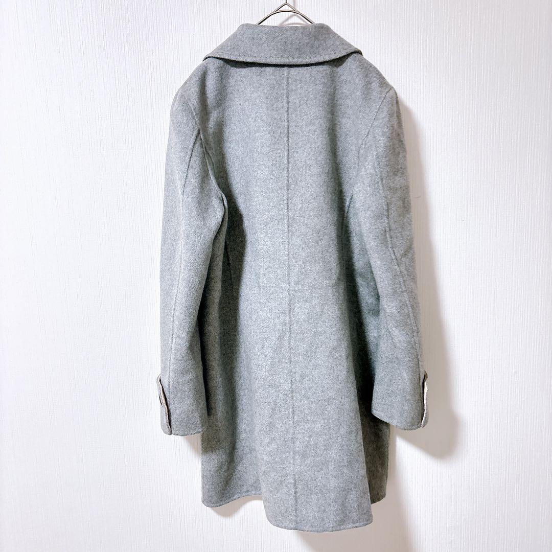 DAKS ダックス　カシミヤ100% リバーコート　ステンカラー　ダブルフェイス