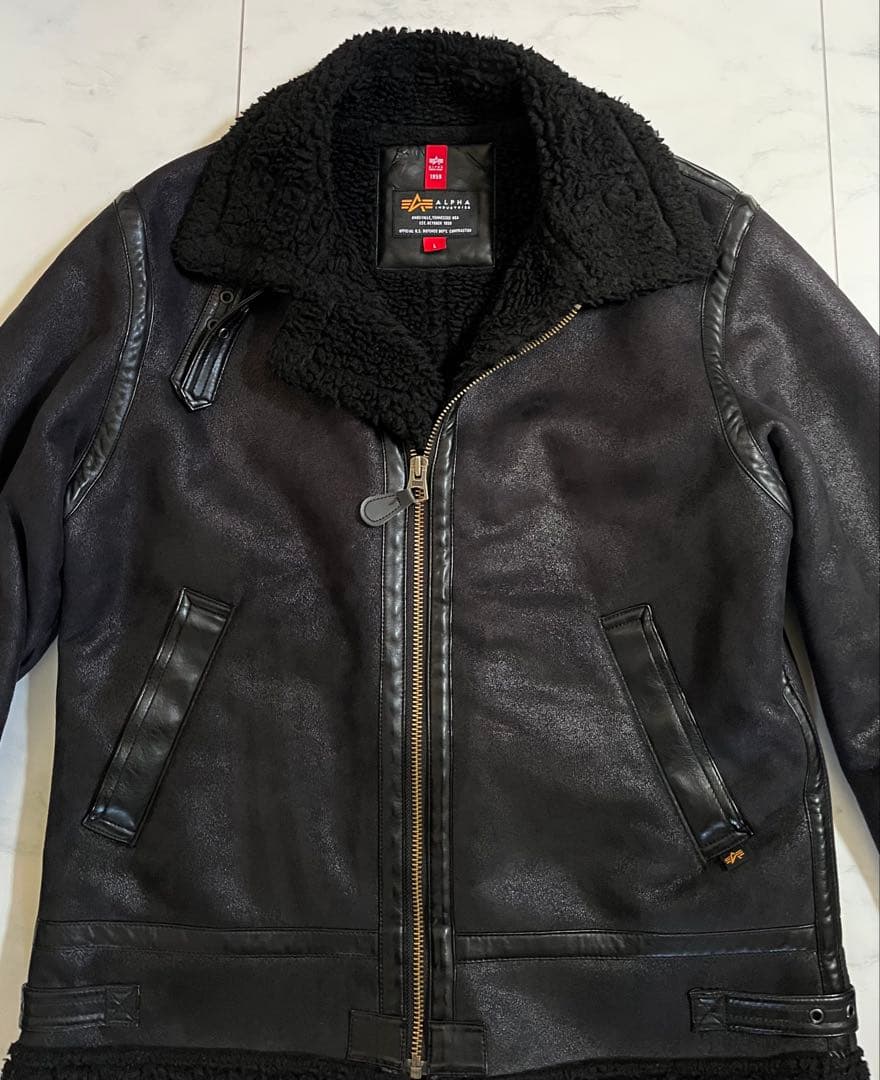 ALPHA B-3 ムートン ライダース　ヒューストン AVIREX BLUCO