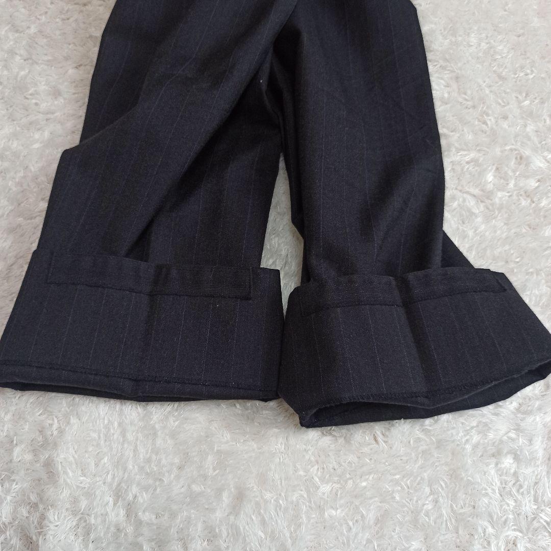 美品 ポールスミス カノニコ スーツ 2B ストライプ チャコールグレー M