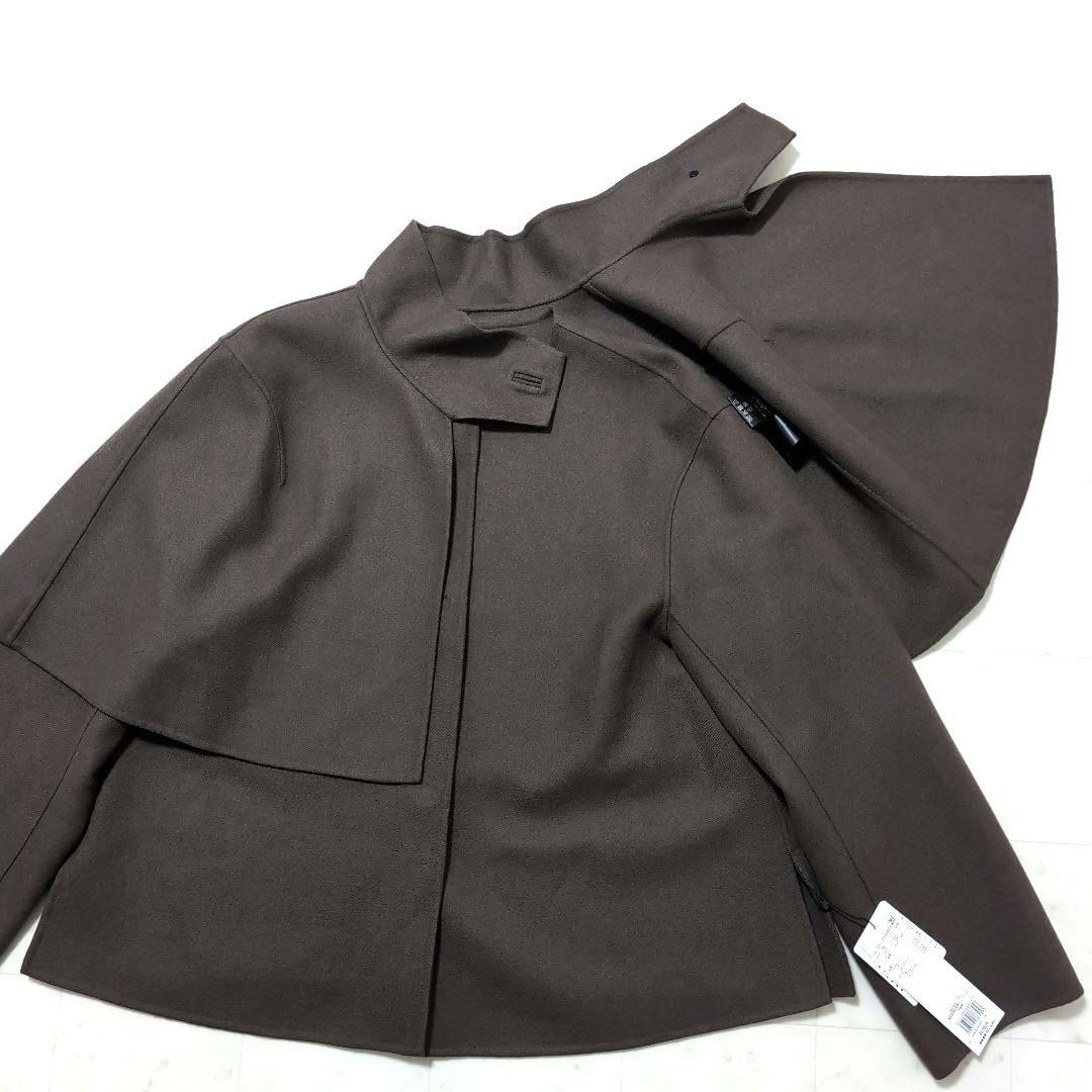 2022AW ADORE ライトリバーケープ付き ノーカラージャケット