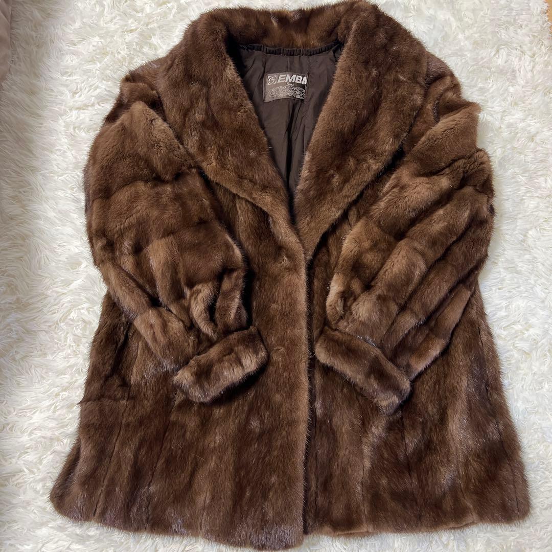 EMBA 高級リアルミンクコート　 サイズM〜L 9〜11号