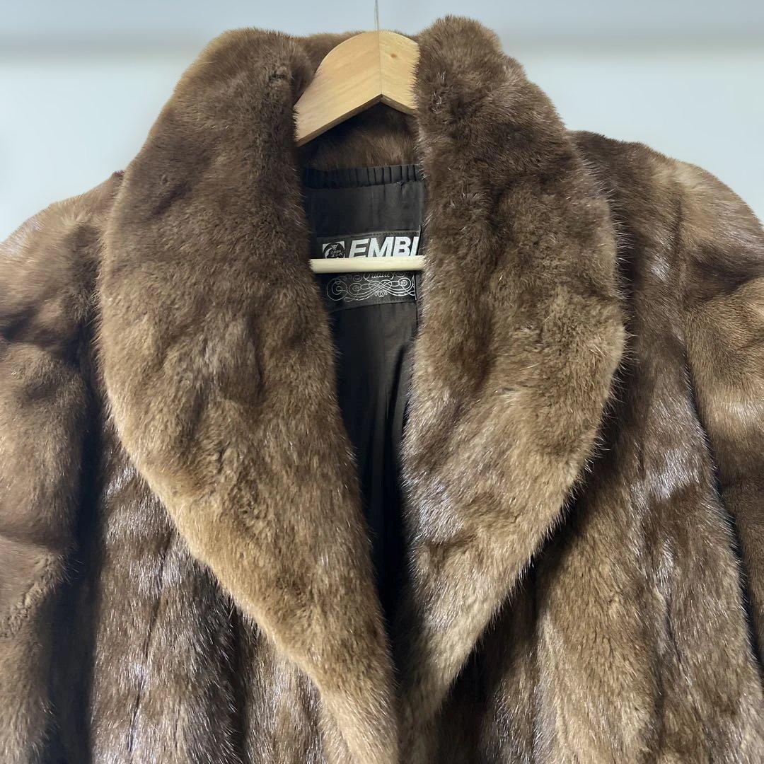 EMBA 高級リアルミンクコート　 サイズM〜L 9〜11号