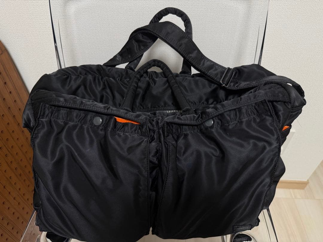 ポーター　タンカー　2way ボストンバッグ　ナイロン　ブラック