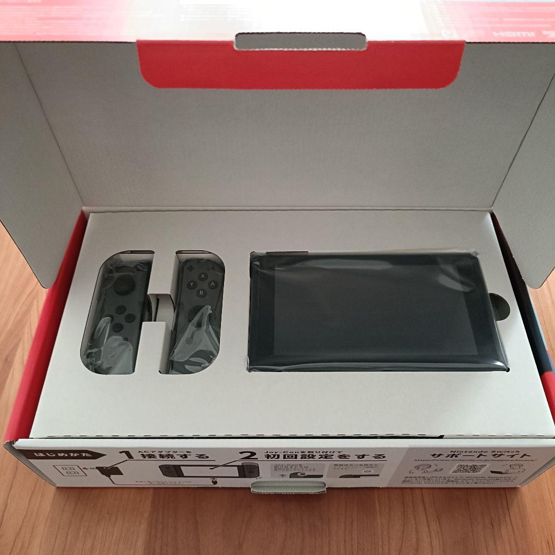 Nintendo Switch本体 グレーJoy-Con SDカード付！