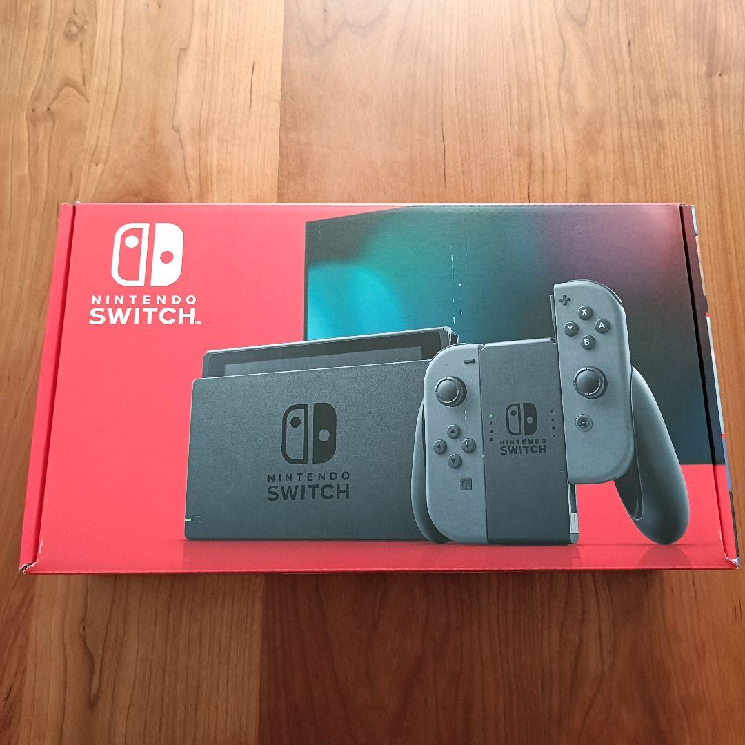 Nintendo Switch本体 グレーJoy-Con SDカード付！