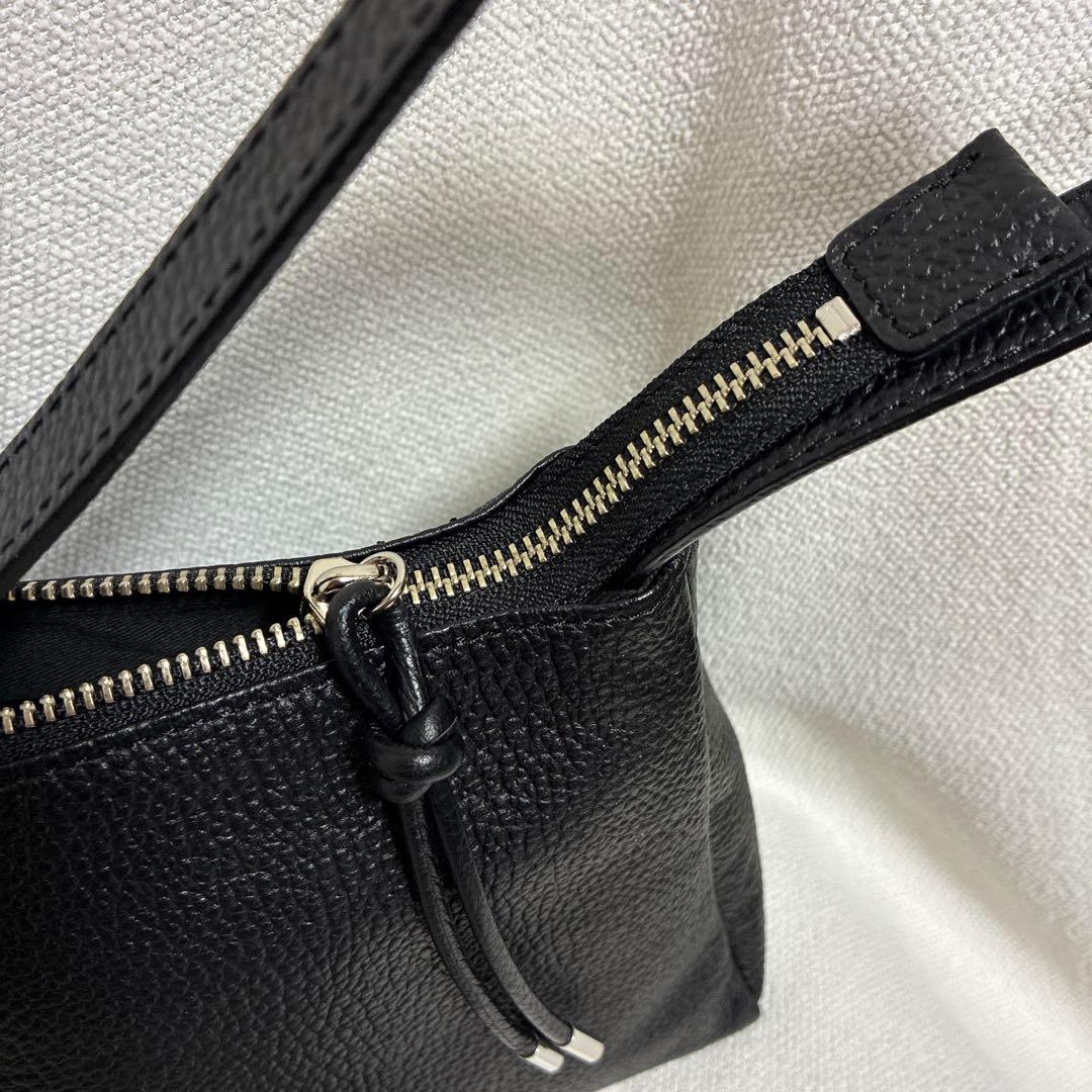 現行販売品！ラシット　レザー　2wayショルダーバッグ　ブラック