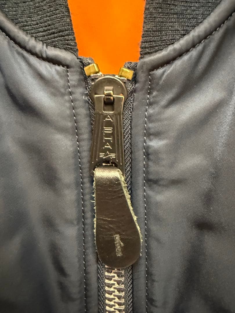 ALPHA アルファ MA-1 フライトジャケット ネイビー　S