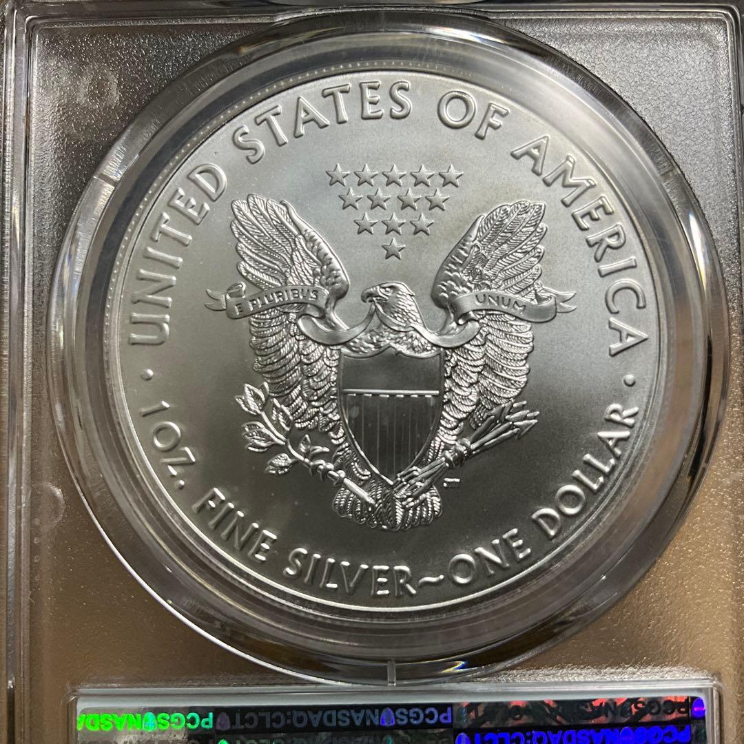 【新品】Silver Eagleイーグル銀貨2021 PCGS MS70 T1