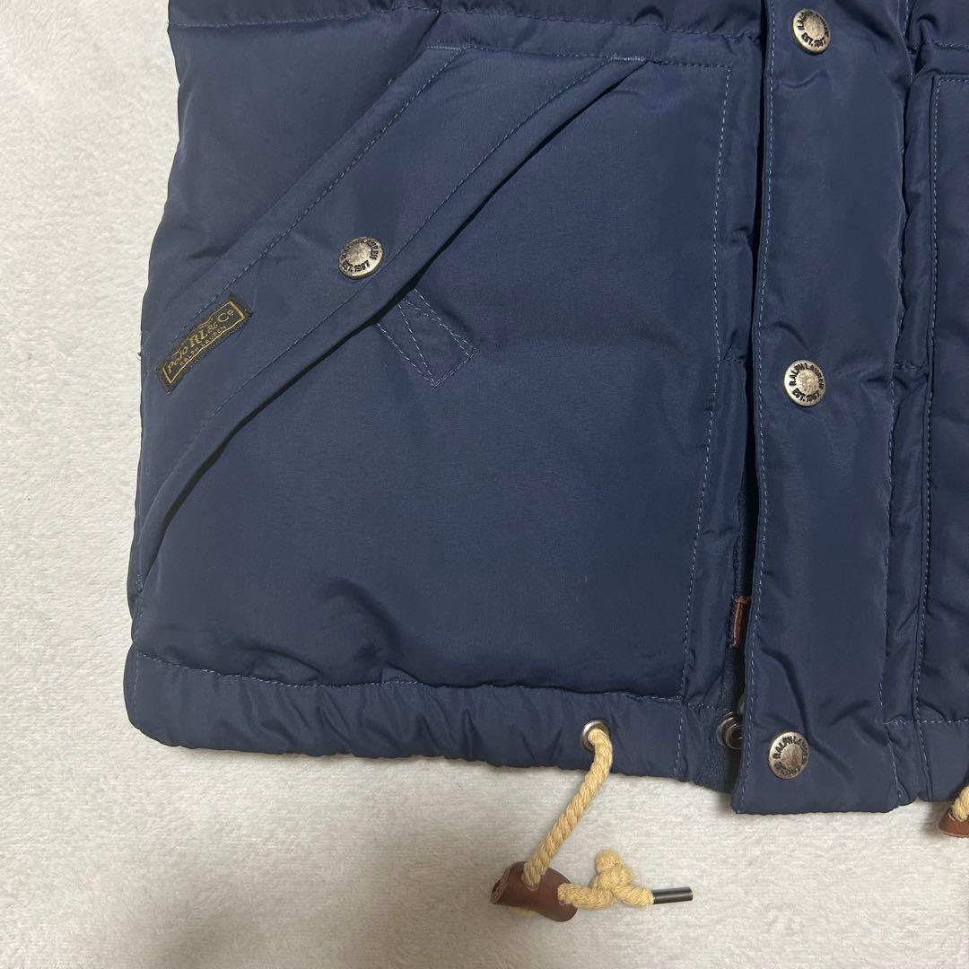 ポロラルフローレン　ダウンベスト　ポニー刺繍　定番　人気商品　ネイビー　2WAY