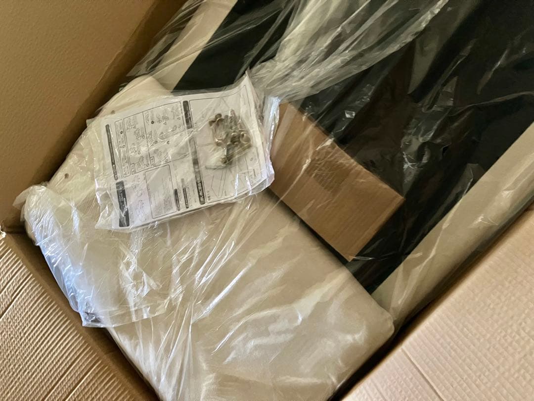 新品未使用　木肘ヴィンテージソファ　２人掛け　２P　ダークキャメルブラウン