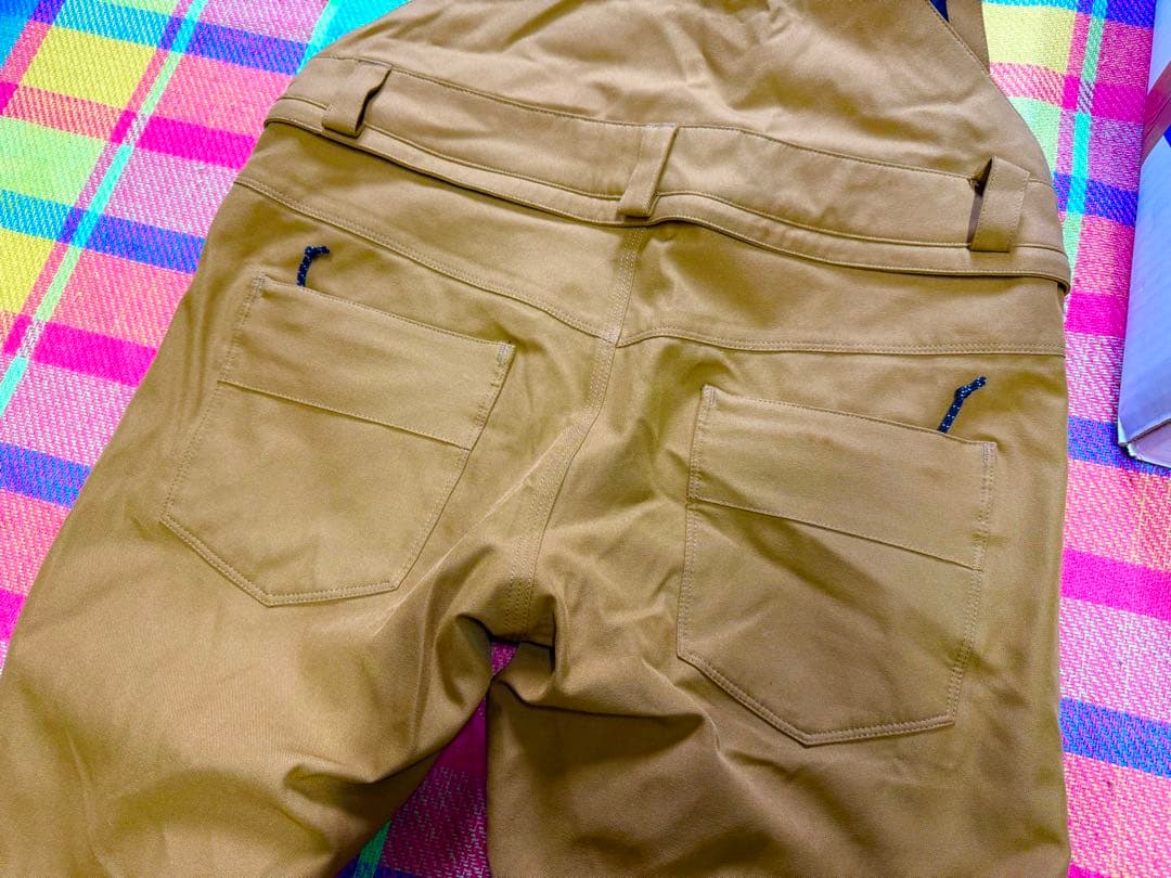 VOLCOM ブラウン オーバーオール リブパンツ