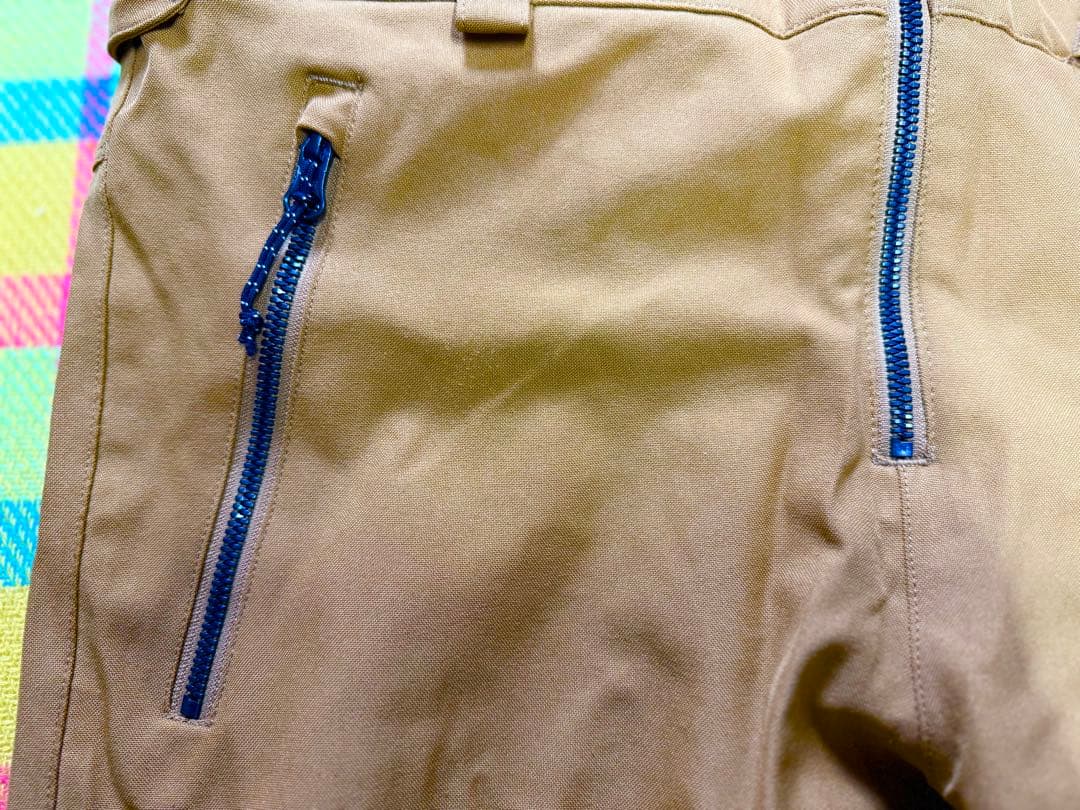 VOLCOM ブラウン オーバーオール リブパンツ