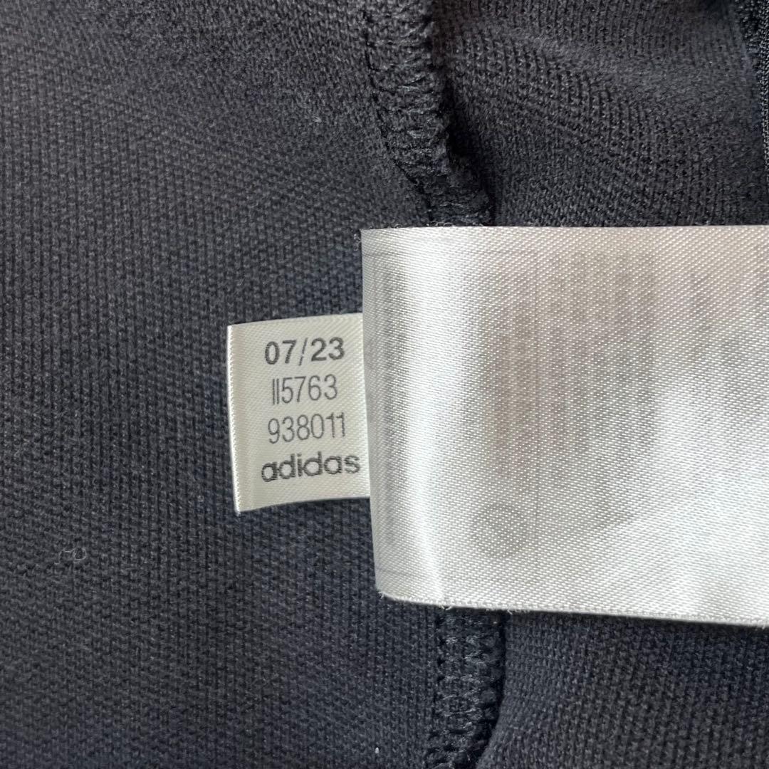 adidas トラックジャケット ブラック ホワイト M