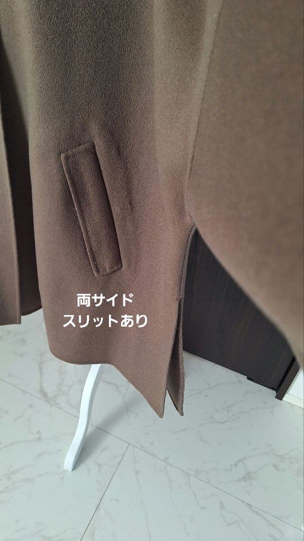 ウールポンチョ風オーバーサイズコート