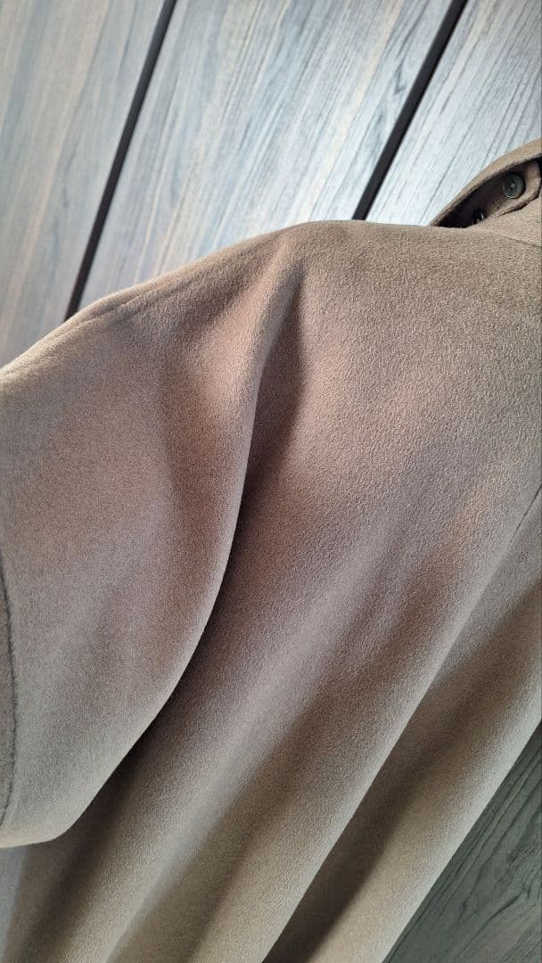 ウールポンチョ風オーバーサイズコート