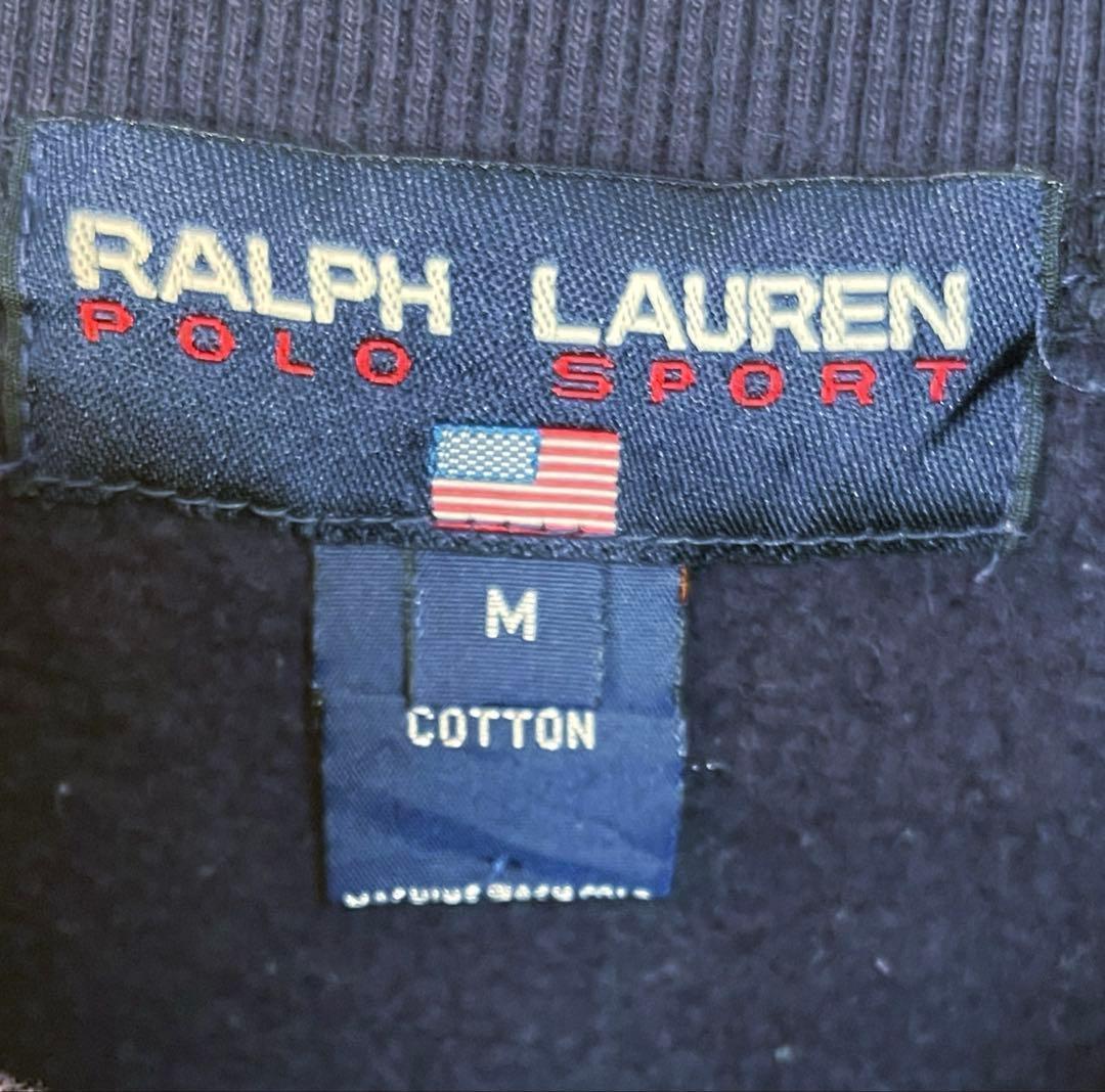 POLO　ポロラルフローレン　ベアー刺繍　スウェットトレナー　レディースM　紺