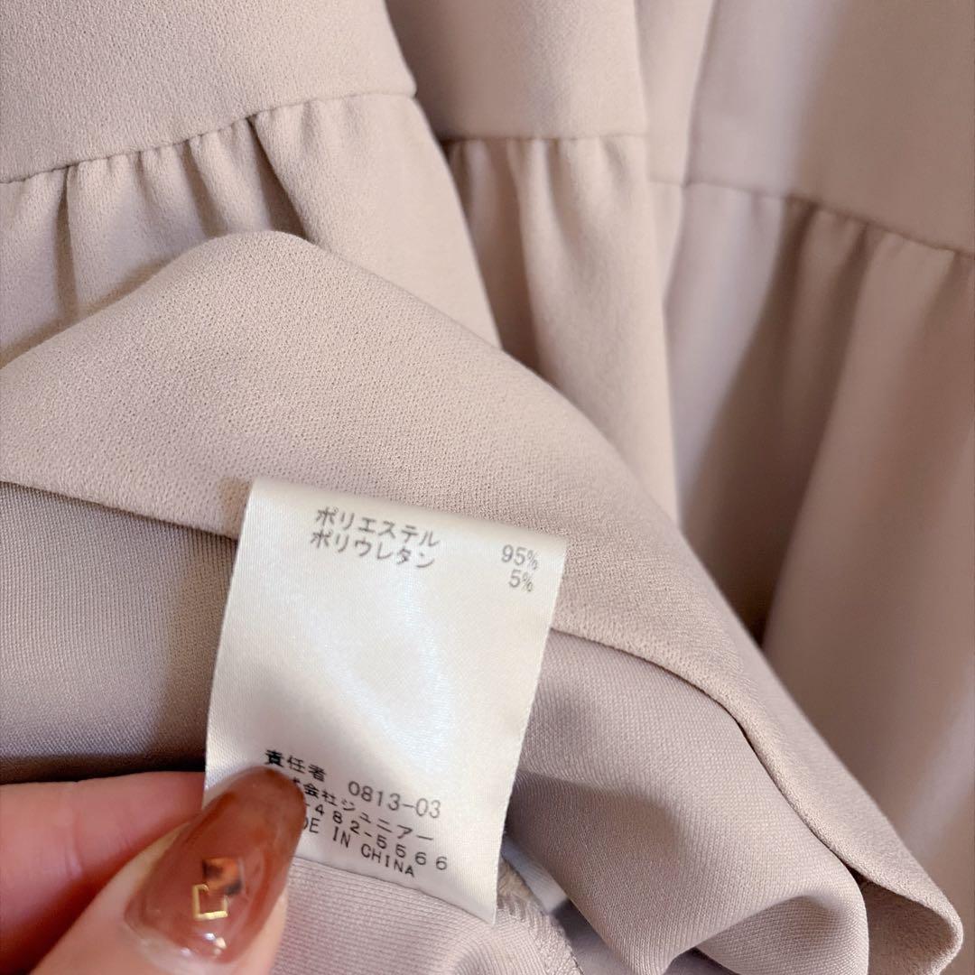 美品 大きいサイズ ローズティアラ ティアード フリルチュニック