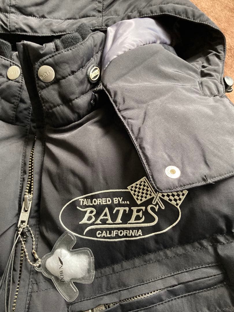 新品タグ付き BATES フード付き黒レディースバイクウエアM可愛い